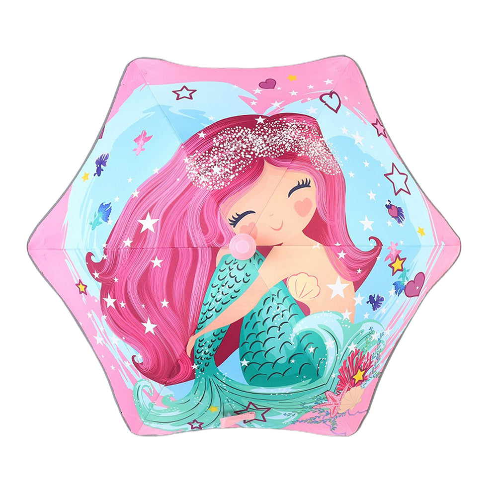 Little Surprise Box Charming Mermaid theme,Canopy Shape Umbrella For Kids,5-12yrs