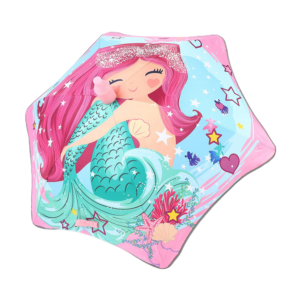 Little Surprise Box Charming Mermaid theme,Canopy Shape Umbrella For Kids,5-12yrs