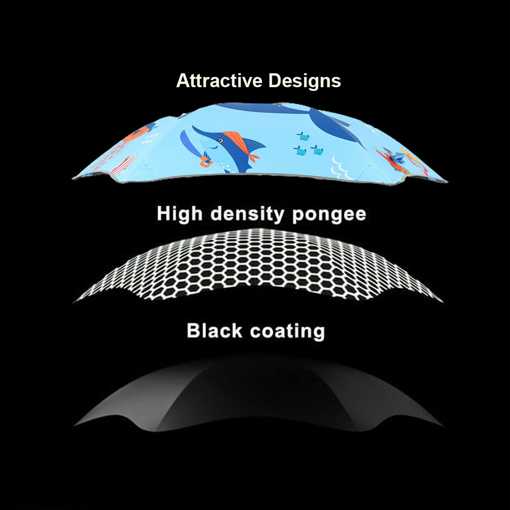 Little Surprise Box Lil Sailor Theme,Canopy Shape Umbrella For Kids,5-12yrs