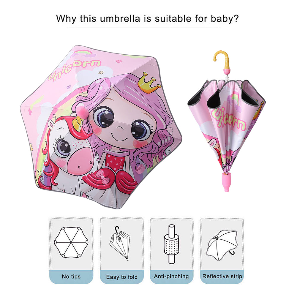 Little Surprise Box Uni Princess Theme, Canopy Shape Umbrella For Kids,2-6yrs