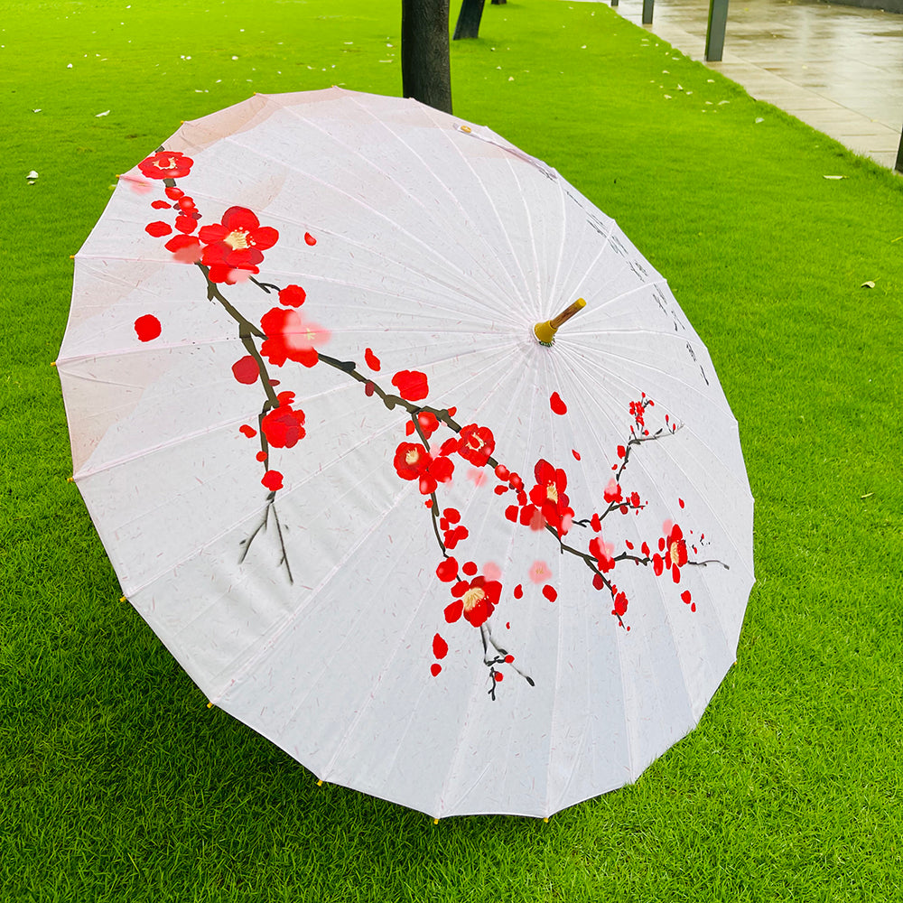 Little Surprise Box, Cherry Blossom , Chinese Canopy Style Rain and All season Umbrella