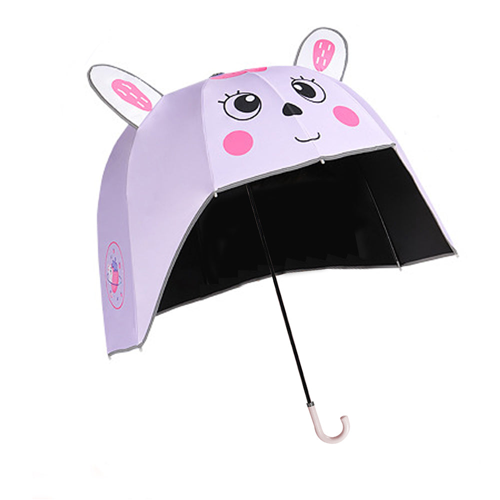 Little Surprise Box Bunny Theme,Helmet Shape Kids Umbrella ,4-8Yrs,Purple