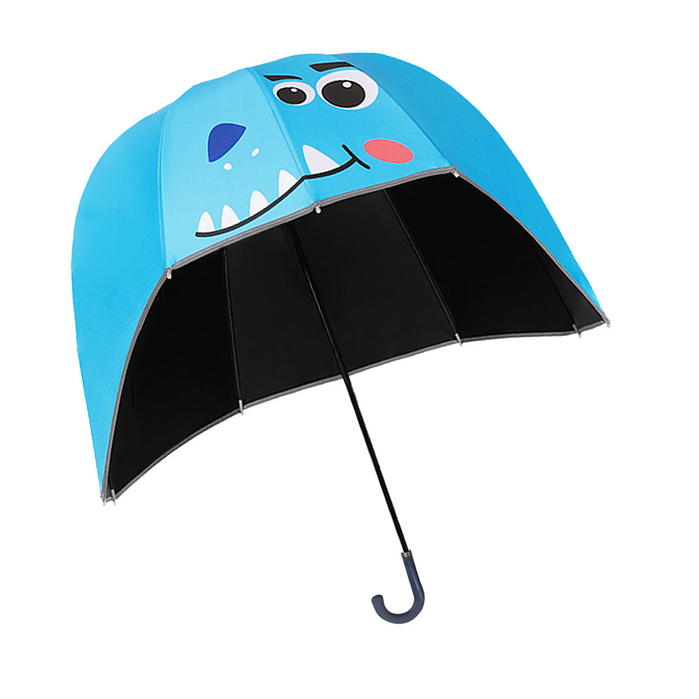 Little Surprise Box Dino Theme,Helmet Shape Kids Umbrella ,4-8Yrs,Light Blue