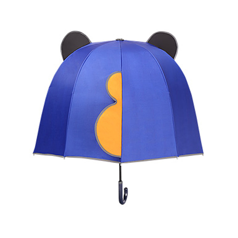 Little Surprise Box Panda Theme,Helmet Shape Kids Umbrella ,4-8Yrs,Bright Blue