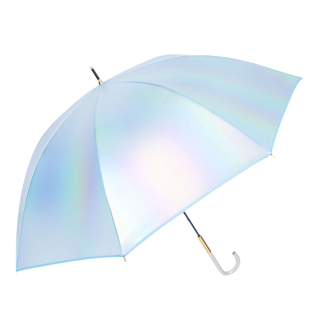 Little Surprise Box, Blue Holographic Glitter Rain Umbrella For Kids & Adults.