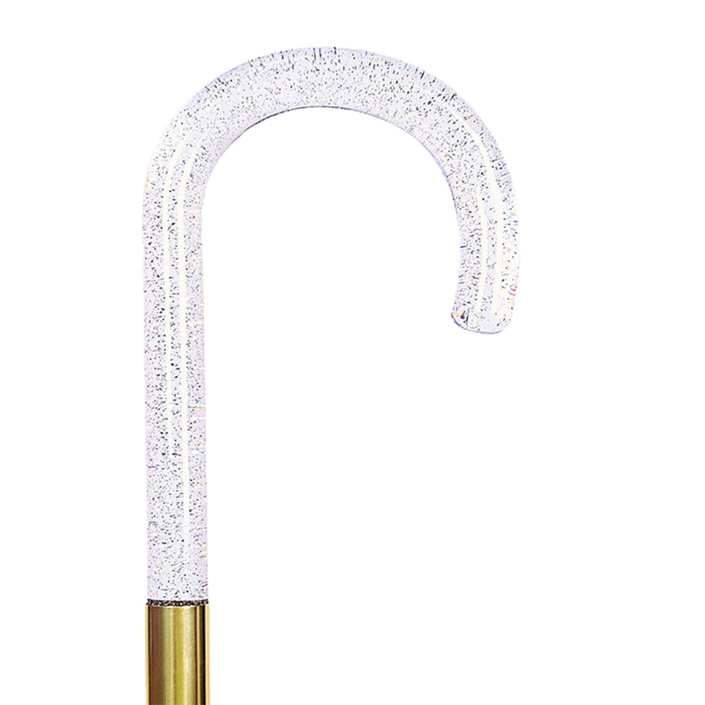 Little Surprise Box, White Holographic Glitter Rain Umbrella For Kids & Adults.