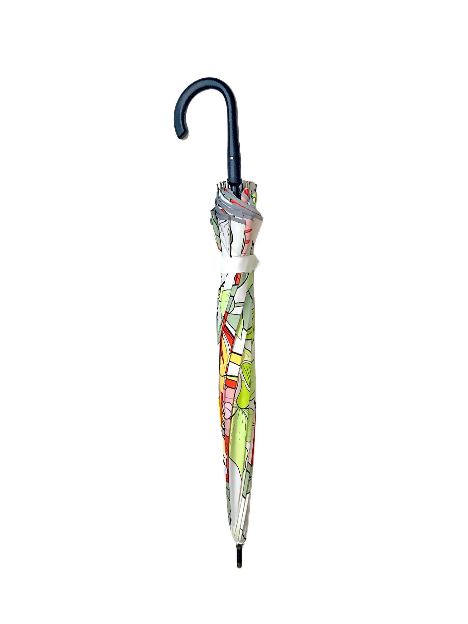 Little Surprise Box, Orange Floral theme Rain & All Season Umbrella for Teens And Adults