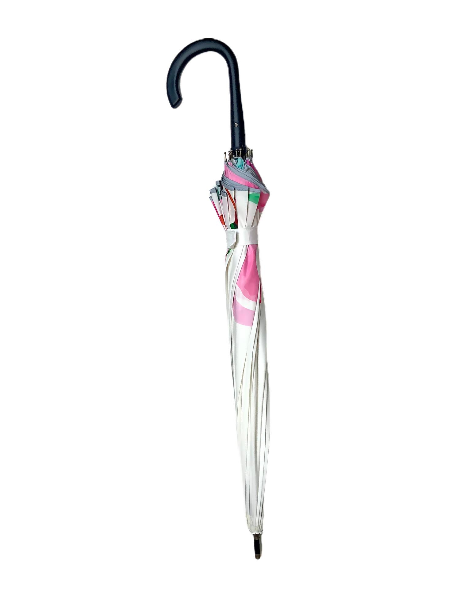 Little Surprise Box, Pink floral Paint Brush theme Rain & All Season Umbrella for Teens And Adults