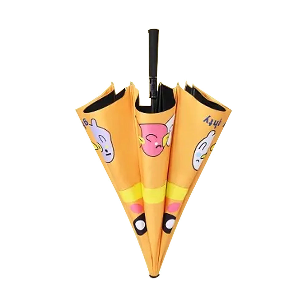 Little Surprise Box 3 Ducklings Theme, Unique Spanish Patio Style Kids Umbrella, 5-12Years,Orange