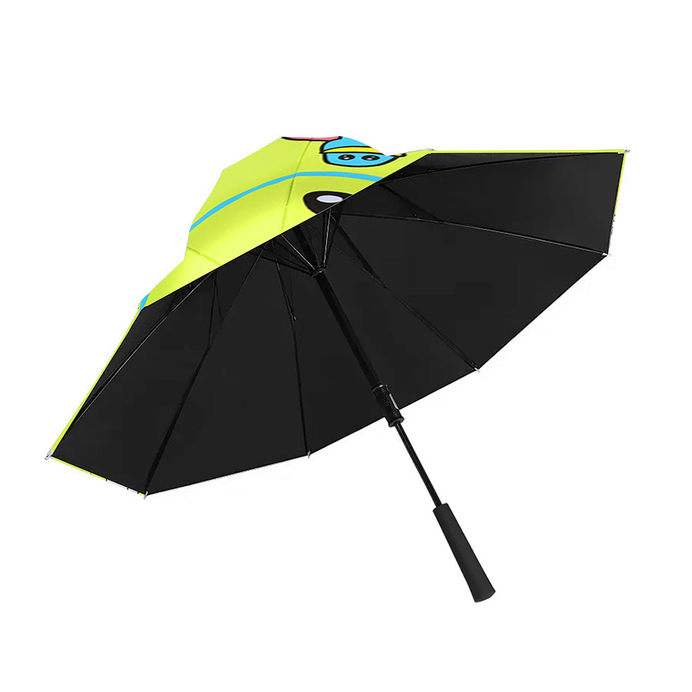 Little Surprise Box Toy Duck Theme, Unique Spanish Patio Style Kids Umbrella, 5-12Years,Green