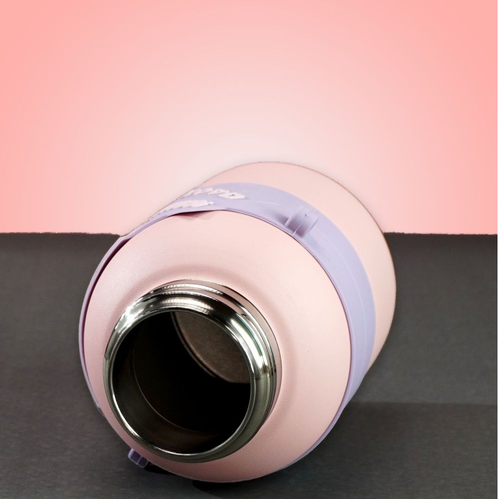 Pink Game Theme Stainless Steel Kids Water Bottle, 550ml