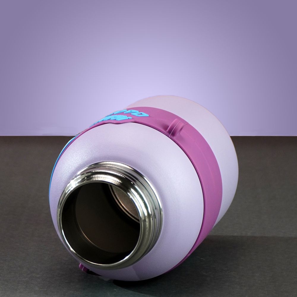 Little Surprise Box, Purple Game Theme tempertaure Controlled Stainless Steel Kids Water Bottle, 550ml
