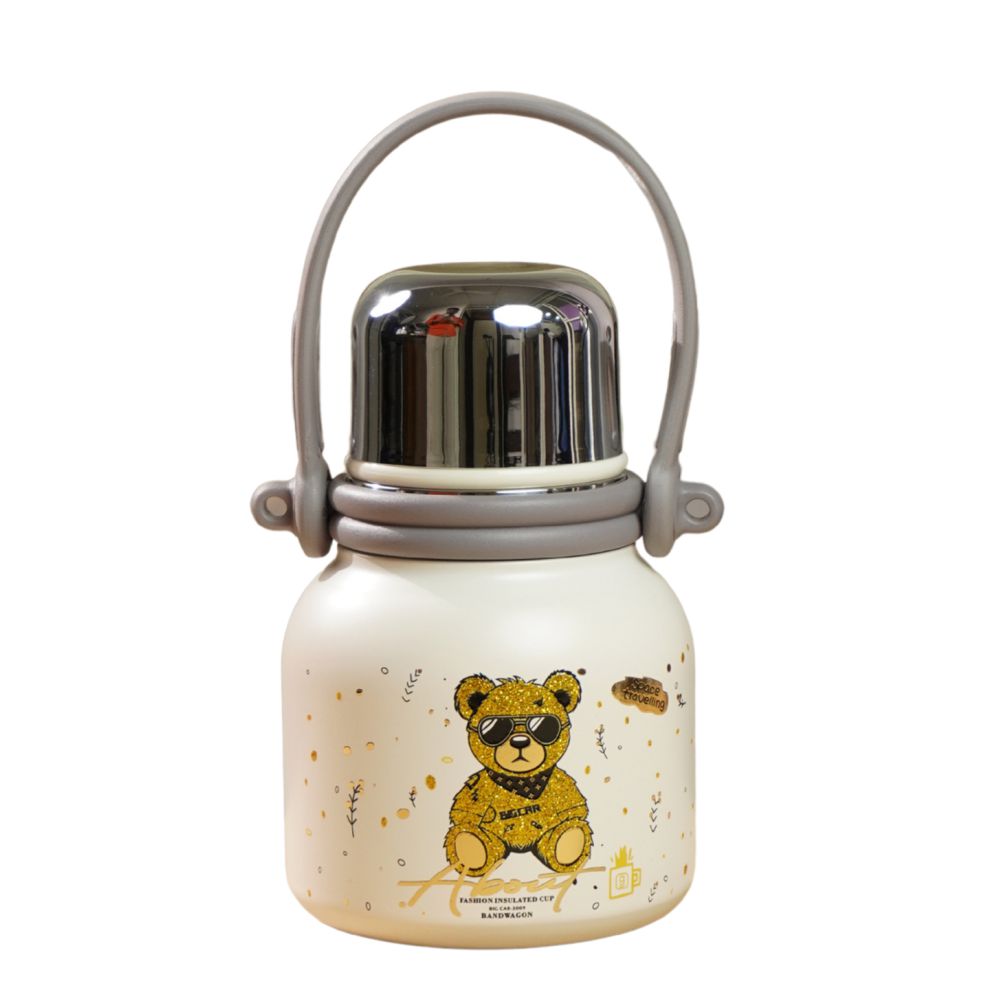 Thermos Shiny Gold Ted Stainless Steel premium Insulated Bottle, 600ml