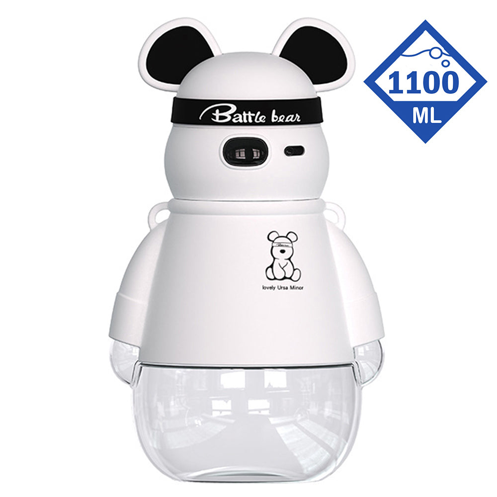 Little Surprise White, Kelly Jo Bear Water Bottle For Kids And Adults, 1100 Ml, Black