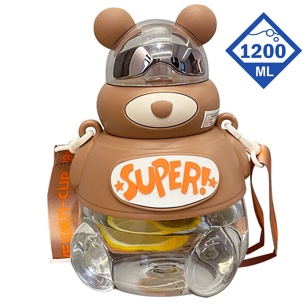 Little Surprise Box, Super Cool Kelly Jo Water Bottle For Kids And Adults, 1200 Ml, Brown