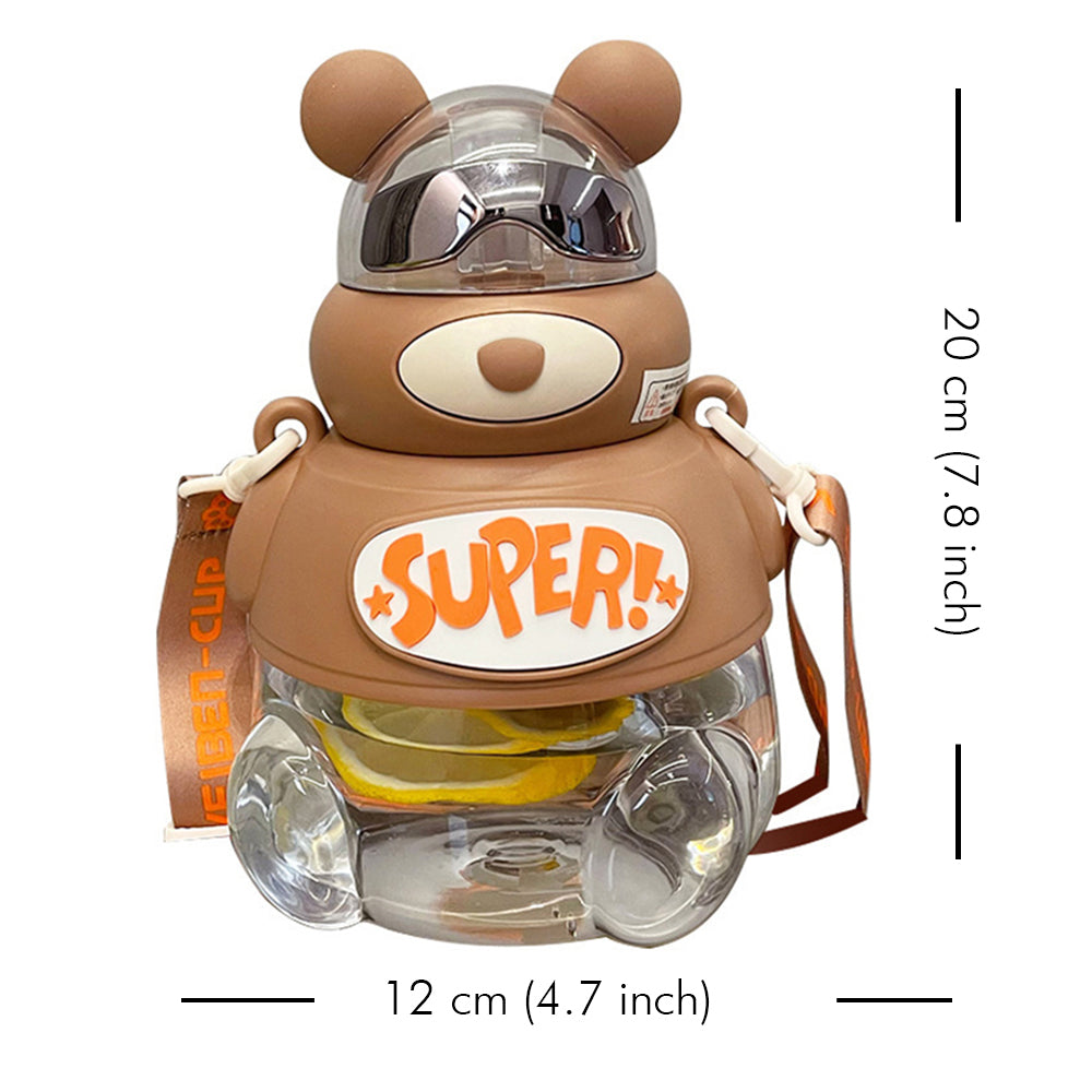 Little Surprise Box, Super Cool Kelly Jo Water Bottle For Kids And Adults, 1200 Ml, Brown