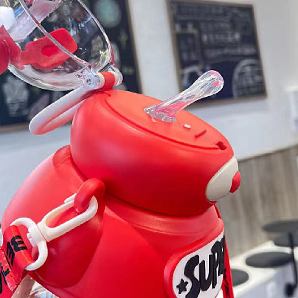 Little Surprise Box, Super Cool Kelly Jo Water Bottle For Kids And Adults, 1200 Ml, Red