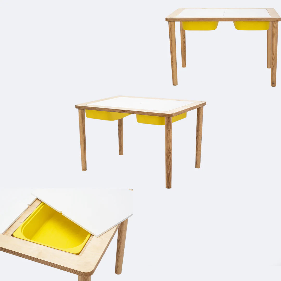 SWEN Montessori Inspired Wooden Sensory Table LUCAS