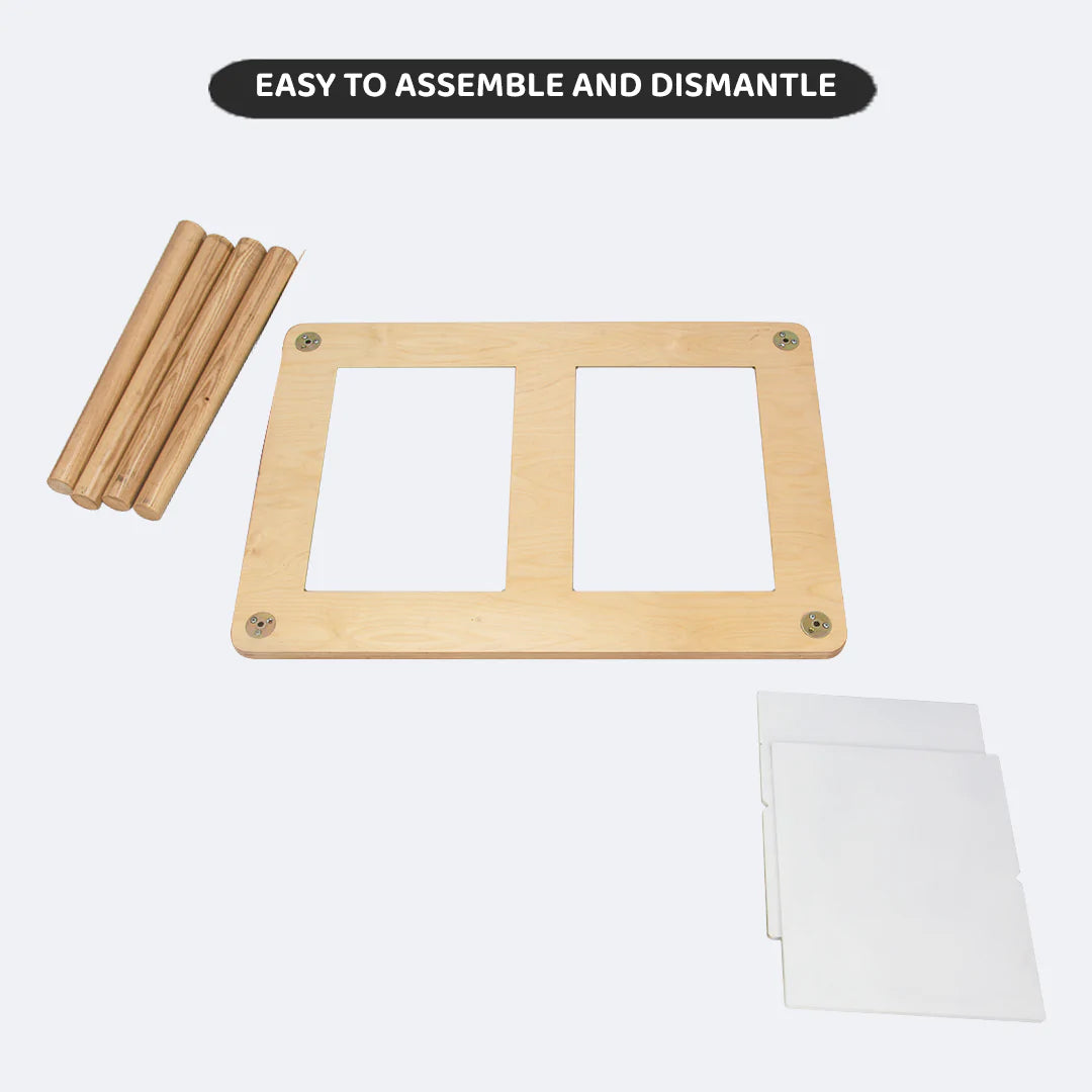 SWEN Montessori Inspired Wooden Sensory Table LUCAS