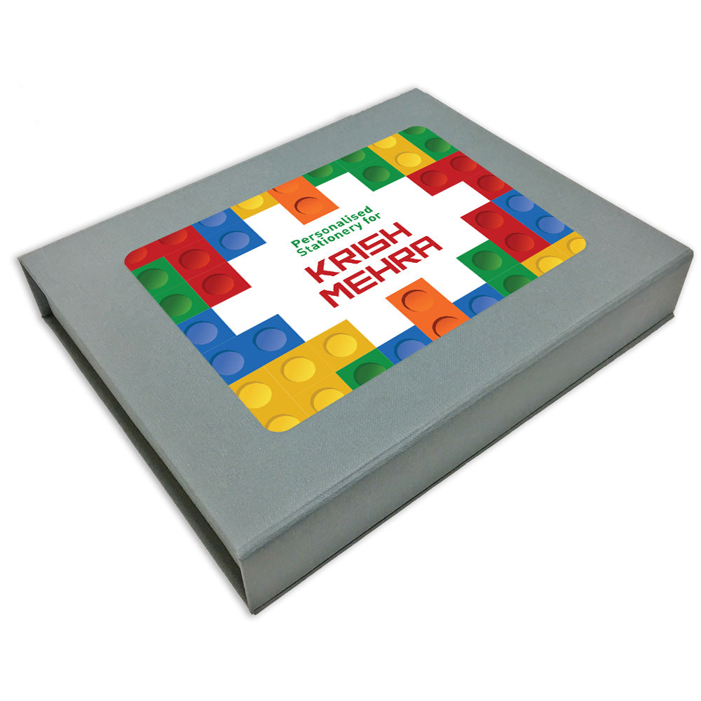 Personalised Stationery Gift Set - Lego, Set of 24 or 48