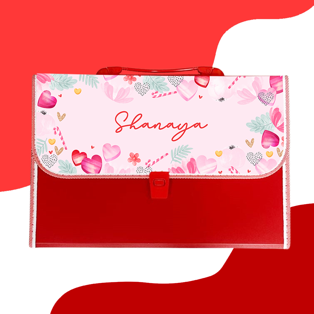 Personalised Red Folder