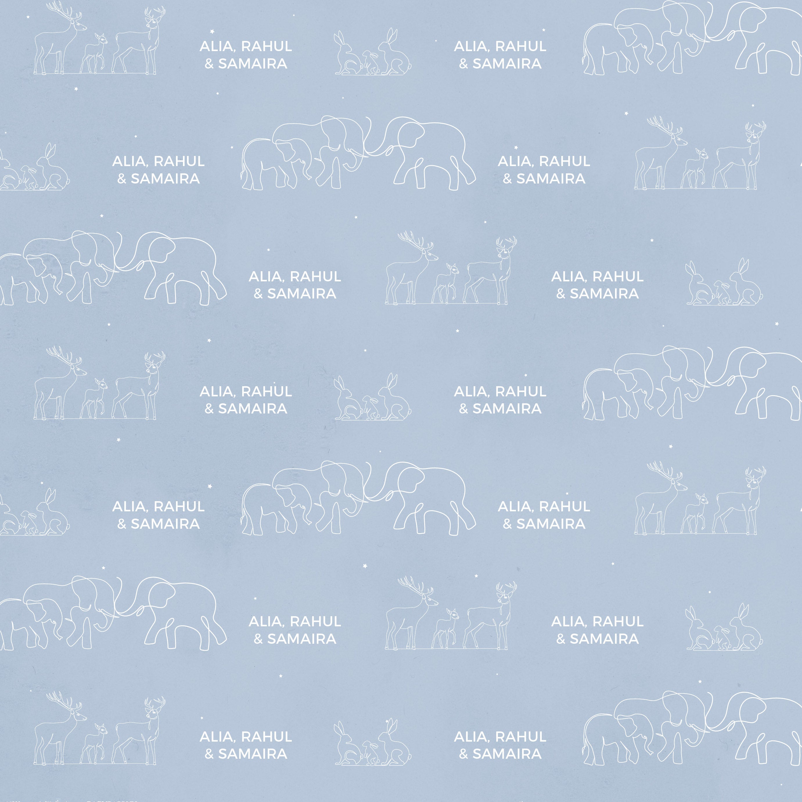 Personalised Wrapping Paper <br> WallPaperScissor x My Baby Babbles Exclusive