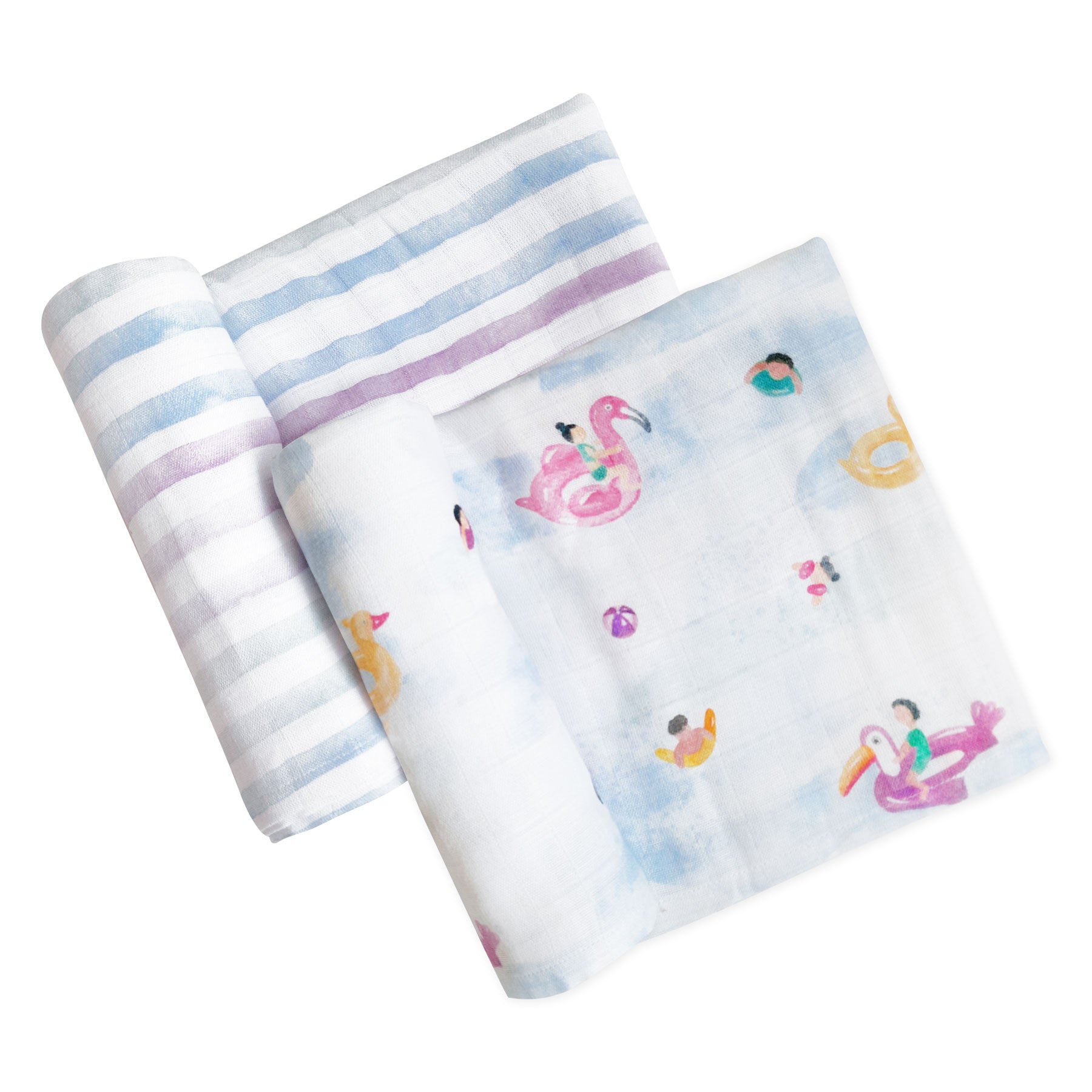 Masilo Bamboo Muslin Swaddles (Set of 2) – Pool Floaties