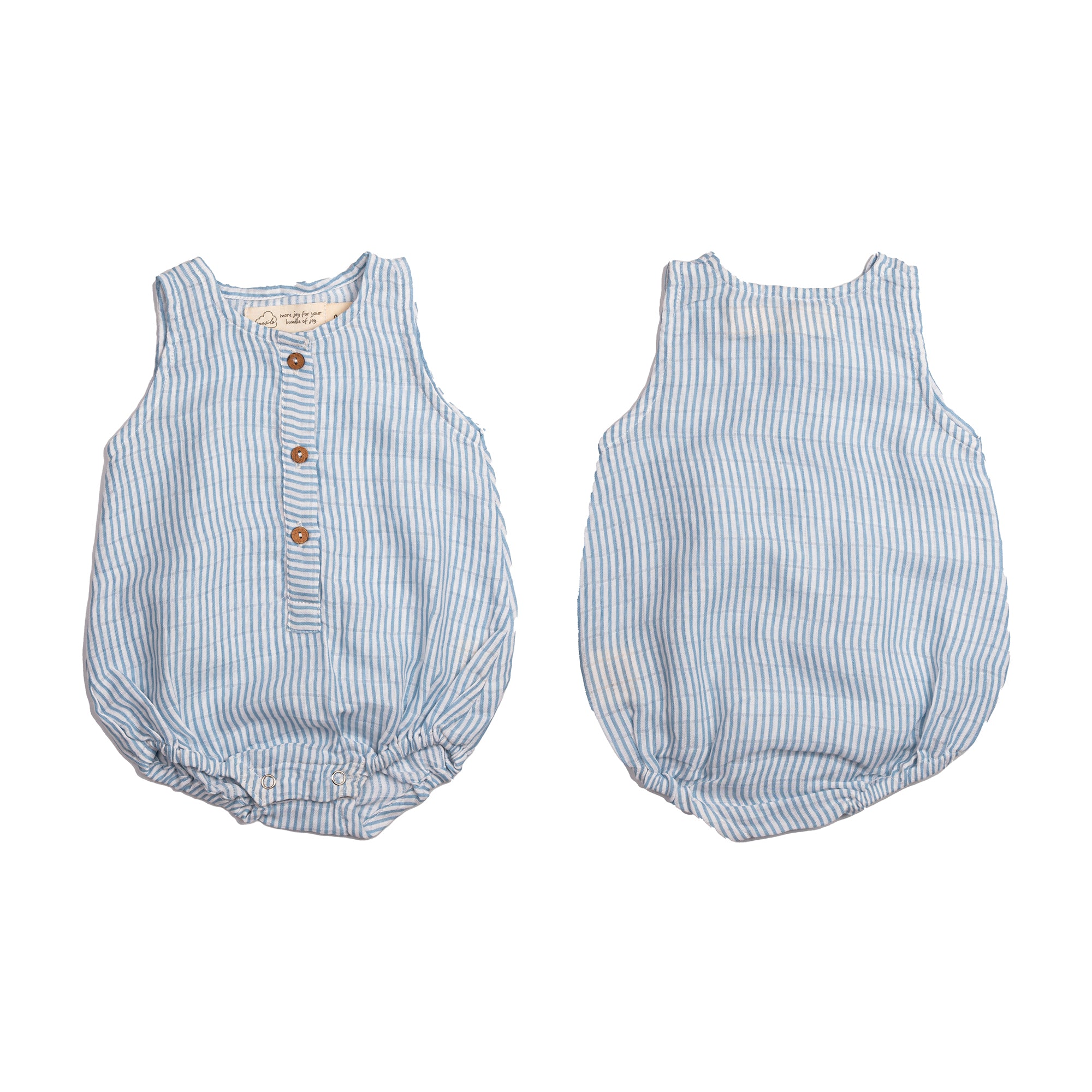 Organic Muslin Baby Romper (Pack of 3) – Boat