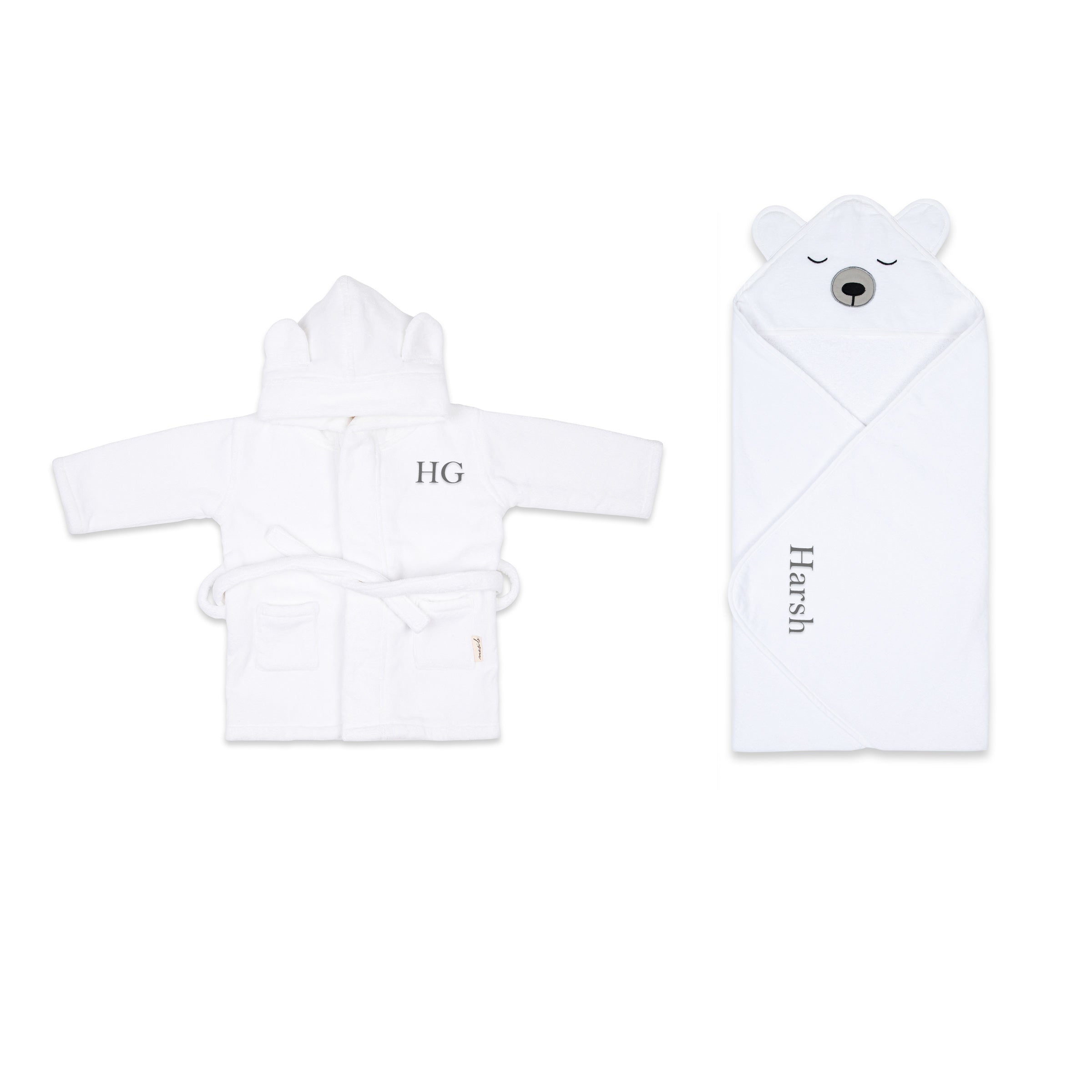 Splash & Snuggle Gift Set - White