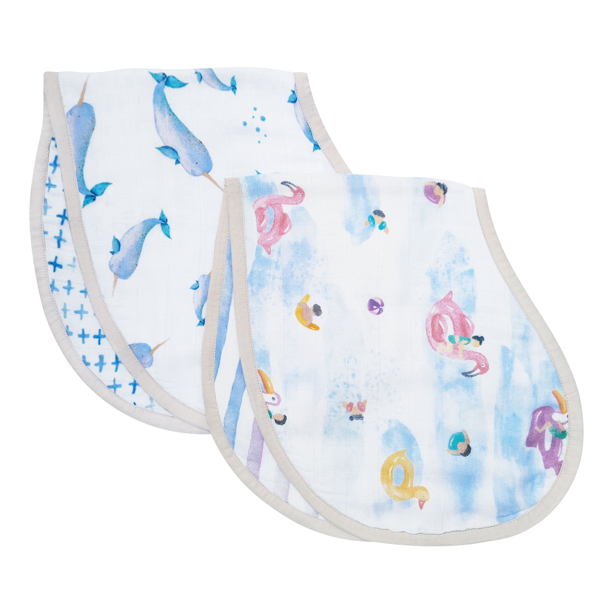 Masilo Bamboo Muslin Burp Cloth & Bib (Pack of 2) – Pool Floaties