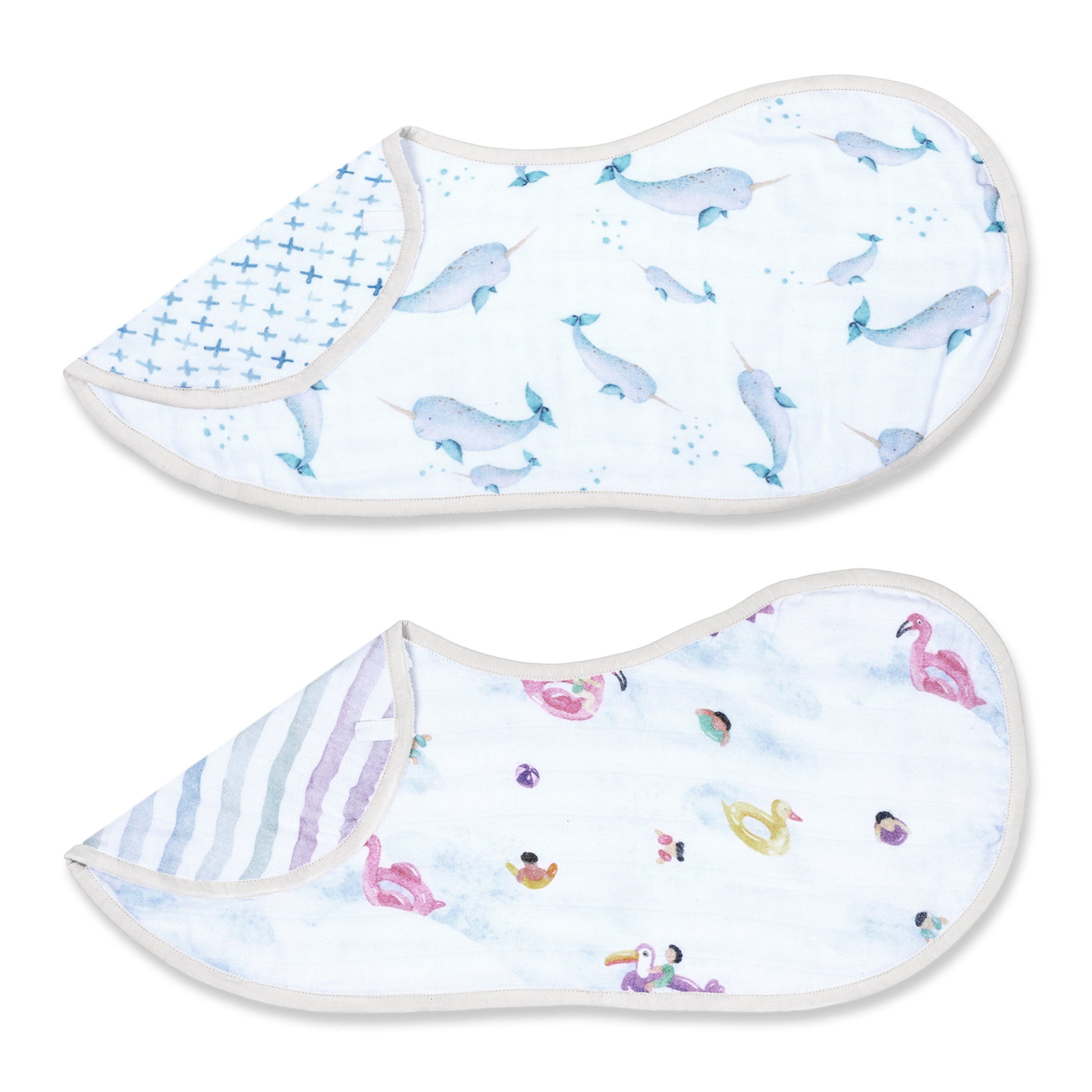 Masilo Bamboo Muslin Burp Cloth & Bib (Pack of 2) – Pool Floaties