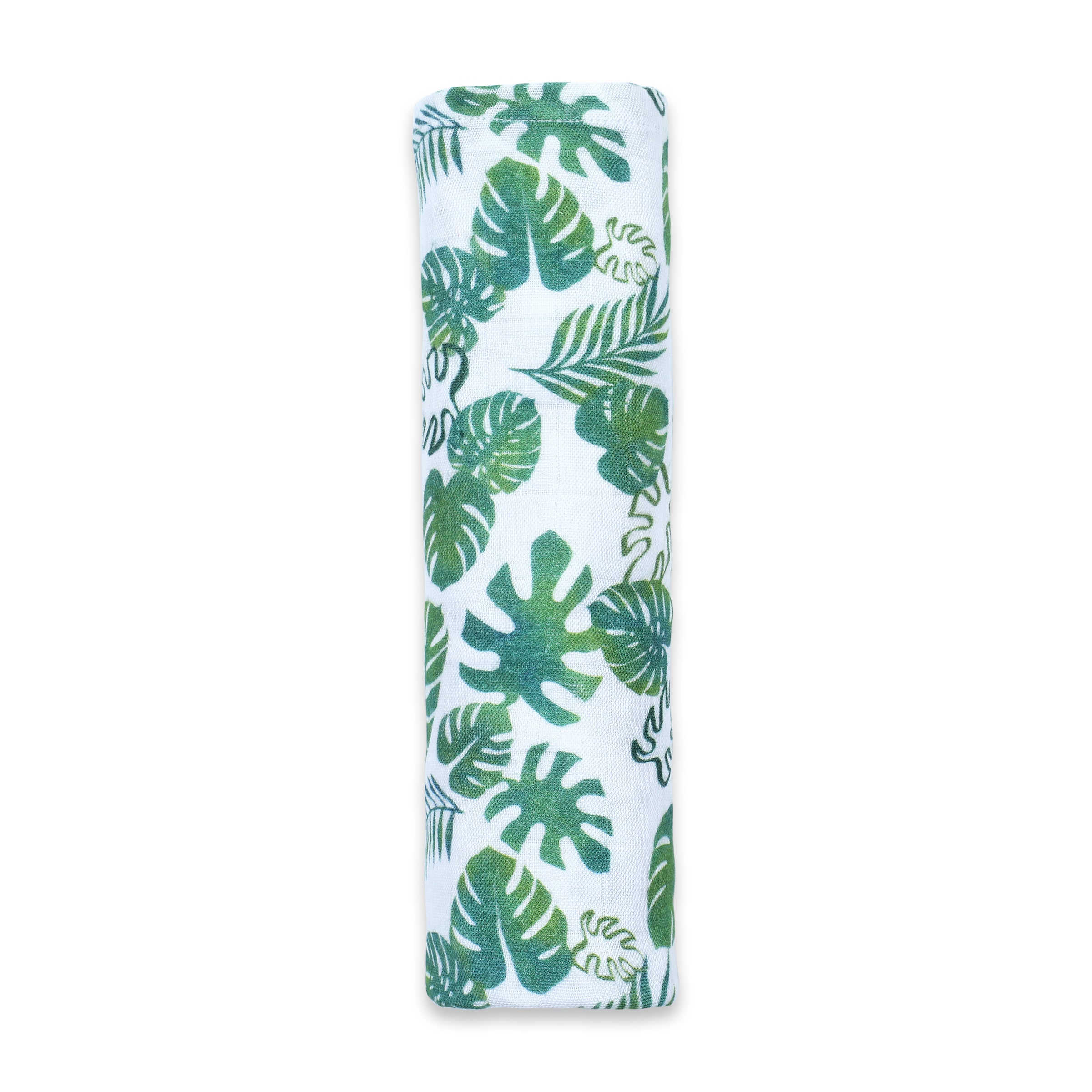 Masilo Bamboo Muslin Swaddle - Tropical Leaves