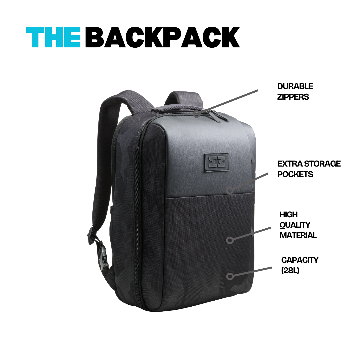 MiniMeis G5 MultipurposeTravel Backpack Black