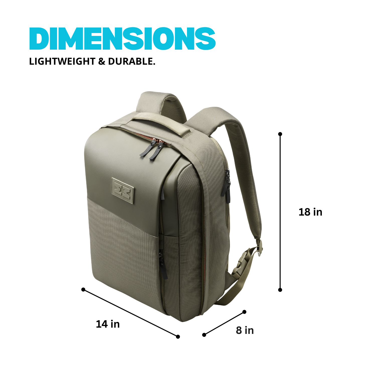 MiniMeis G5 Multipurpose Travel Backpack Olive Green
