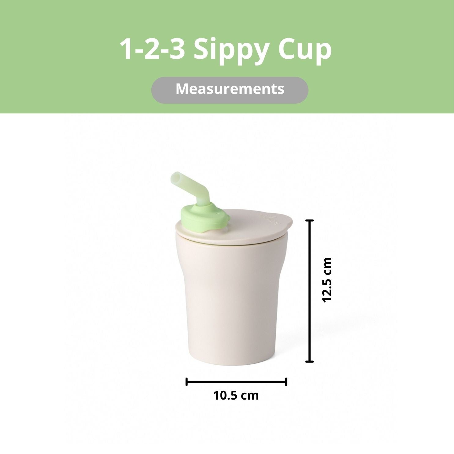 Miniware 1-2-3 Sip! Sippy Cup, Lime