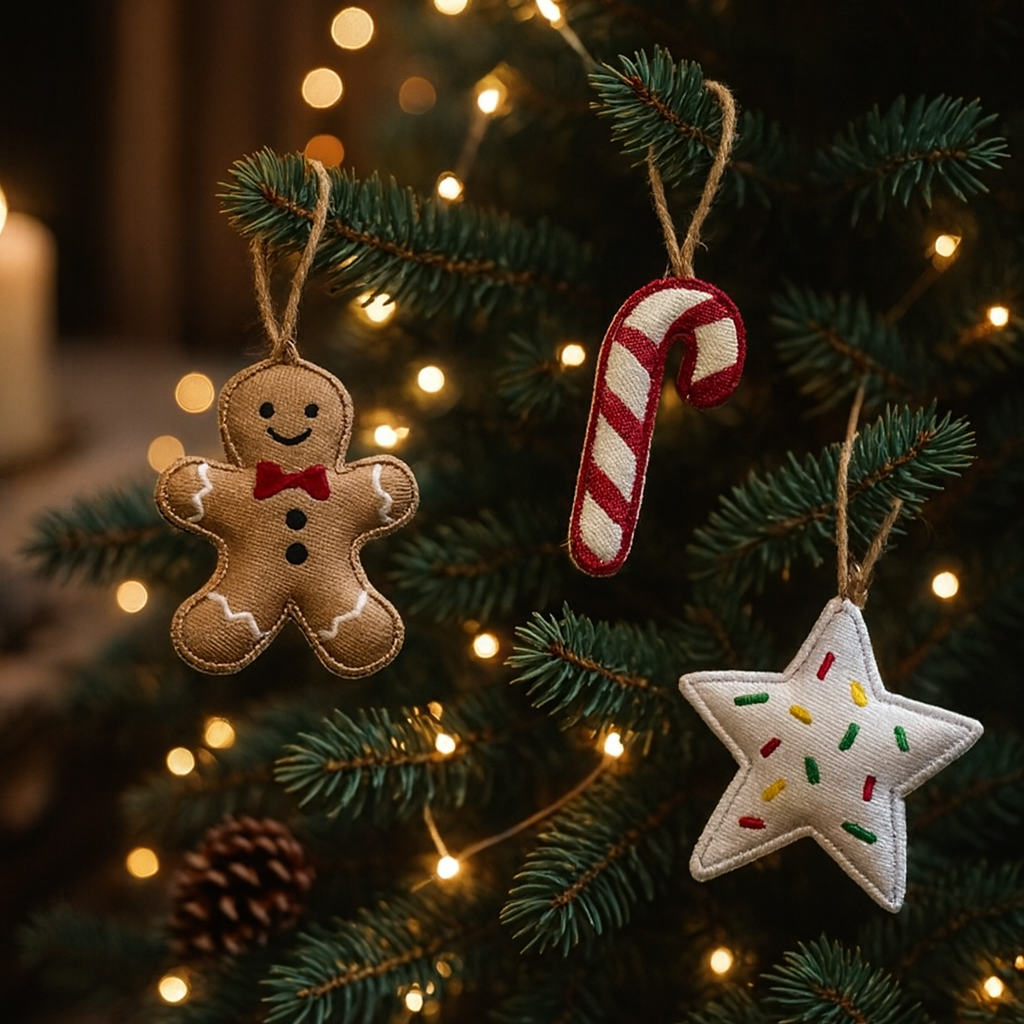 Christmas Ornaments - Sweet Treats (Set of 3)