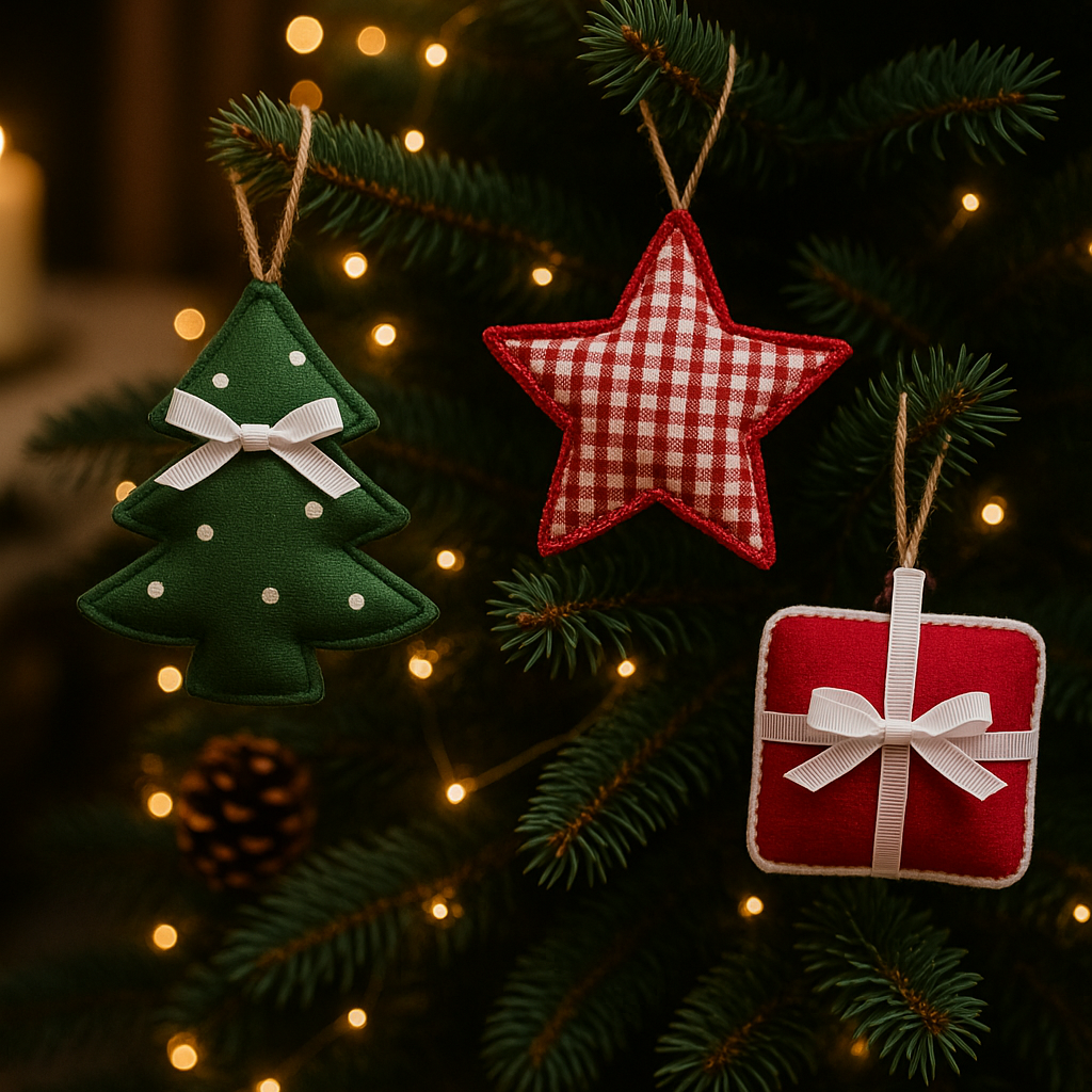 Christmas Ornaments - Festive Trio (Set of 3)