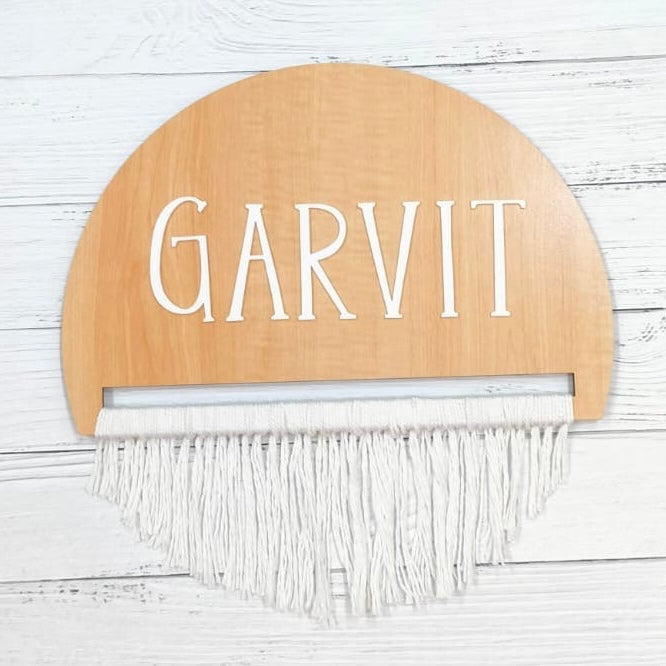 Name Plaque  7 inches