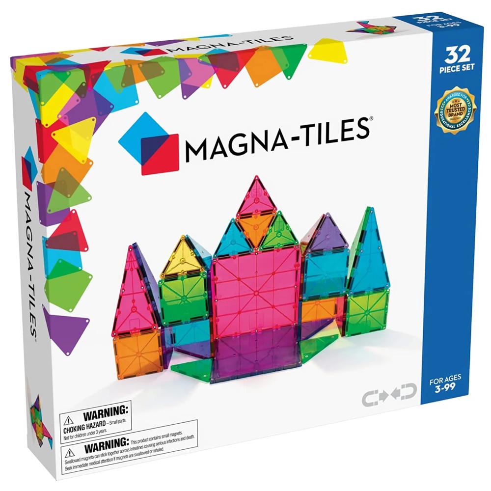 Magna Tiles Clear Colors 32 Piece Set
