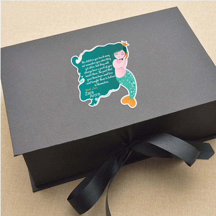 Adorable Personalised Gift Sticker - Mermaid - Set of 40
