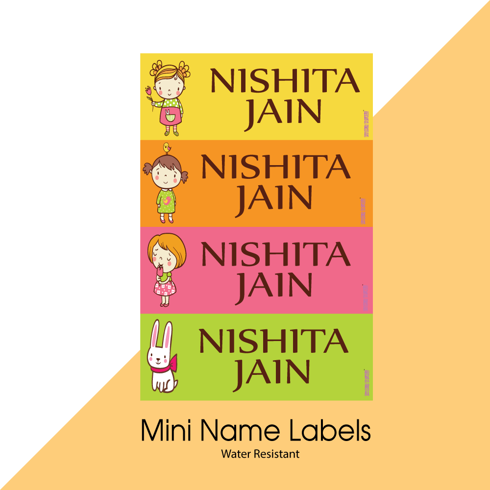 Mini Name Labels - Little Miss