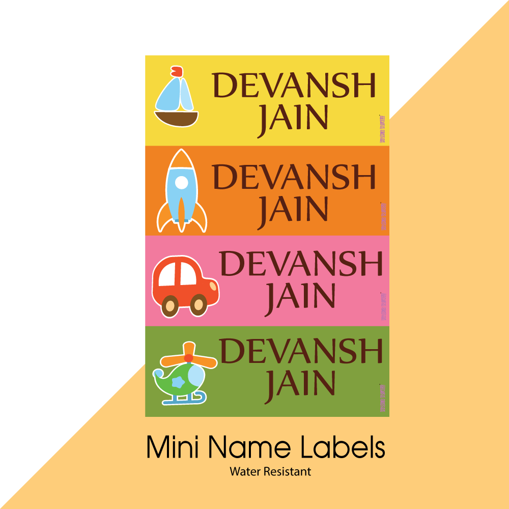 Mini Name Labels - Toys