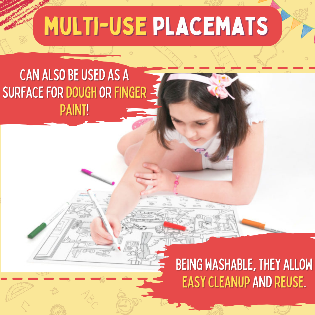 Doodle Placemats- Find & Colour