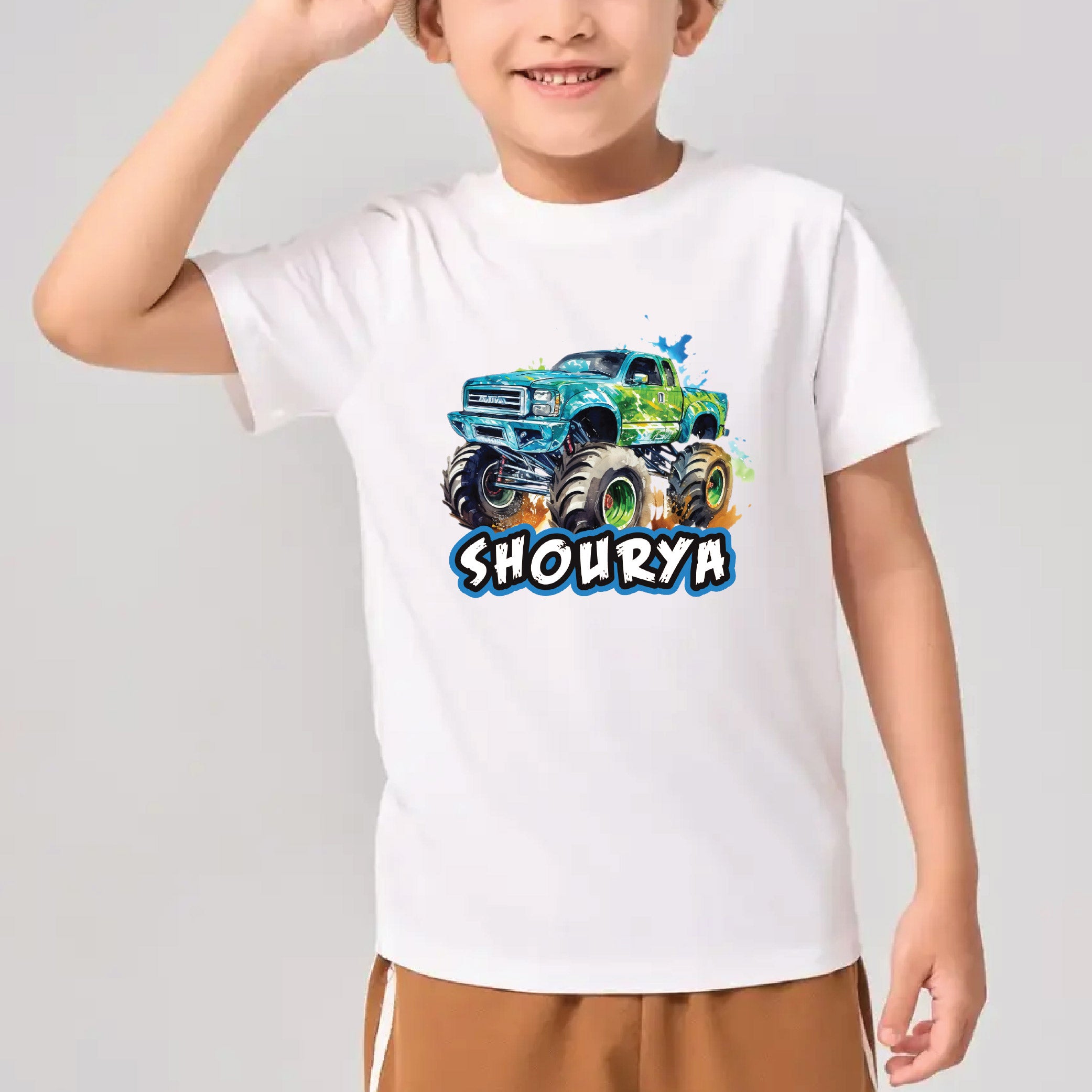 Monster Car Squad Personalised Tshirts