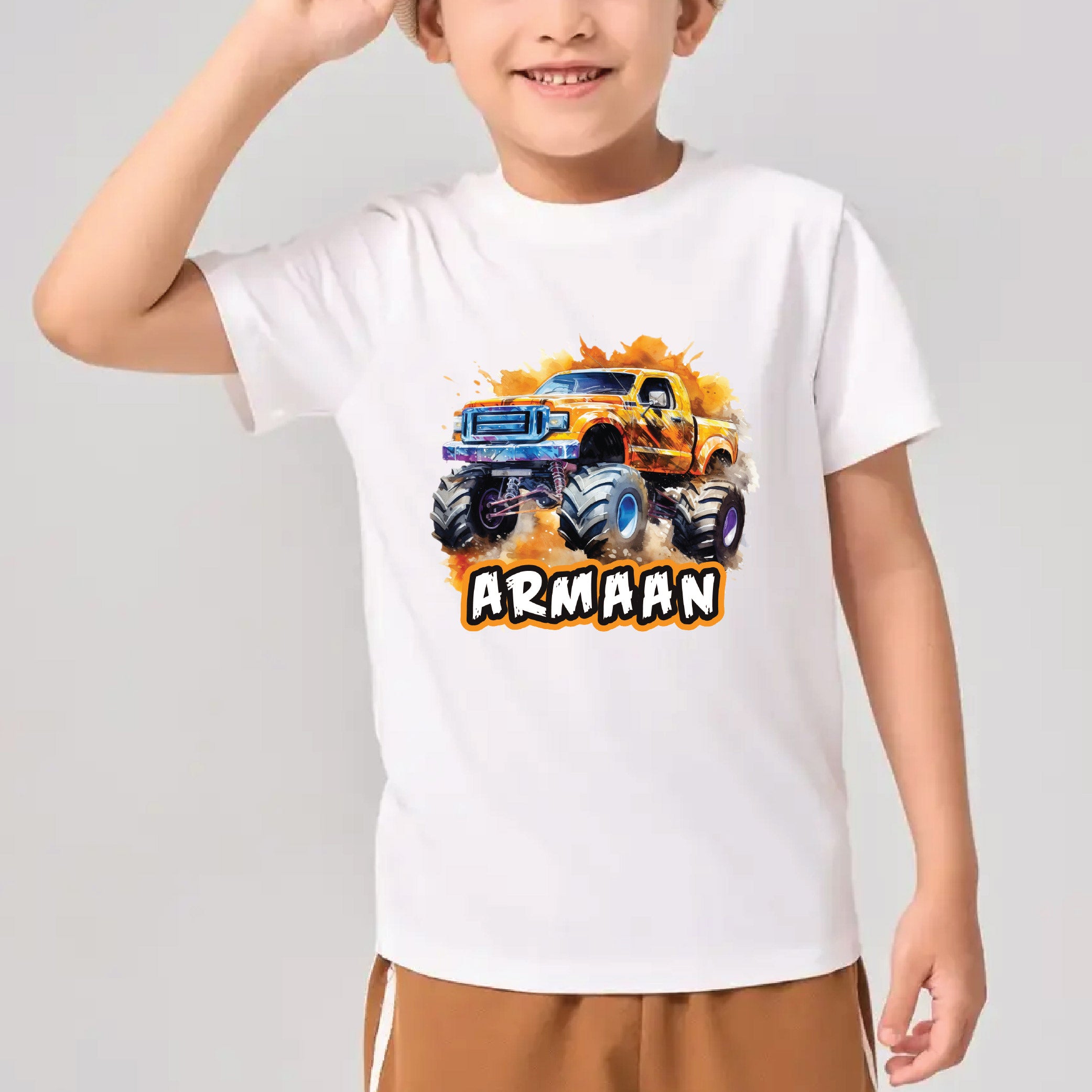 Monster Car Squad Personalised Tshirts