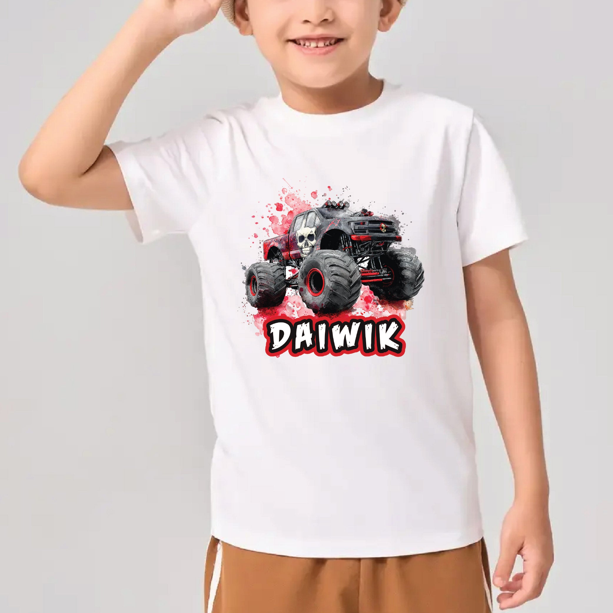 Monster Car Squad Personalised Tshirts