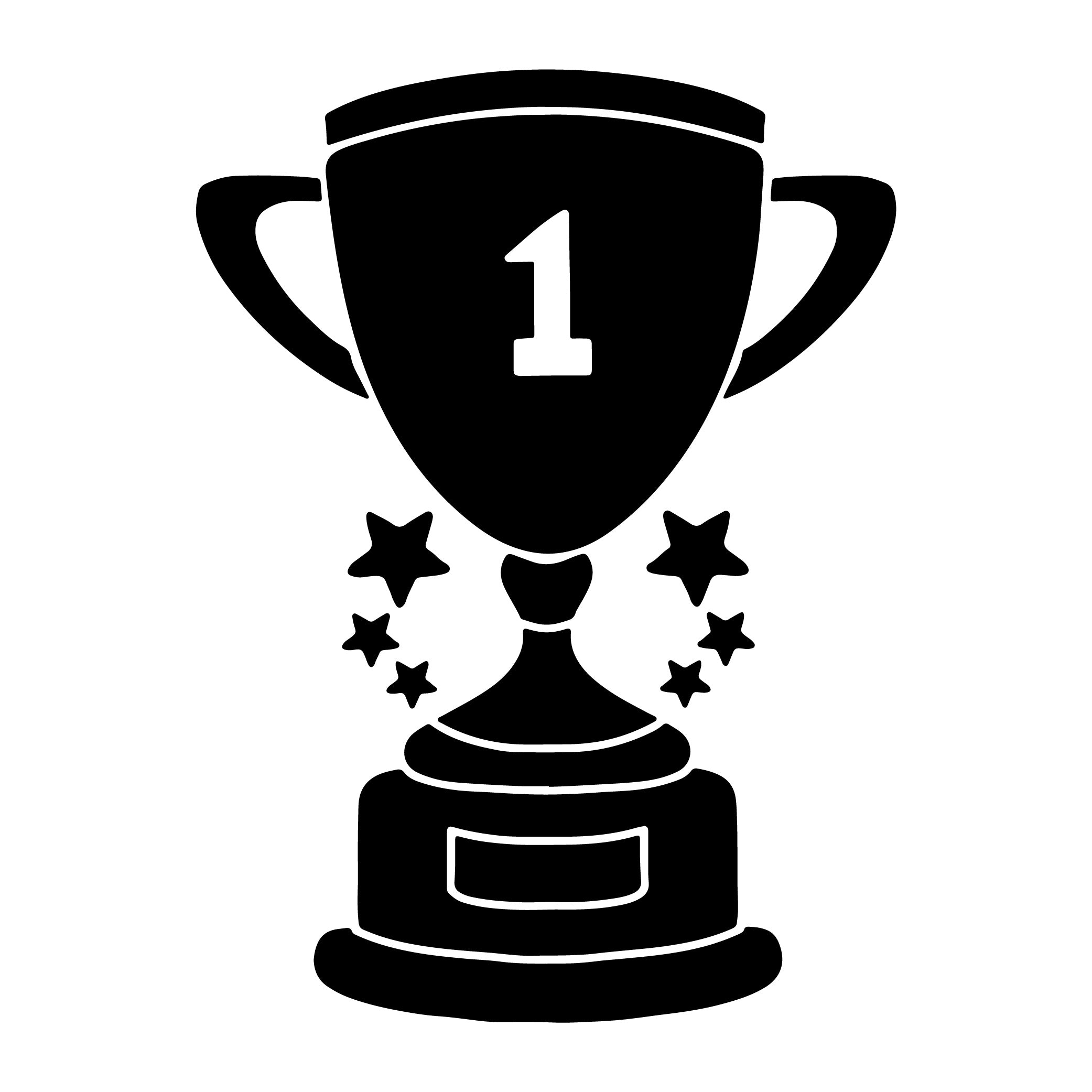 Holographic Motif for Live Printing - Trophy