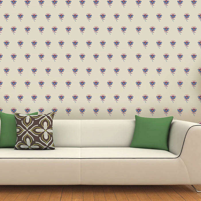 Multi Color Floral Mini Wall Art Stickers