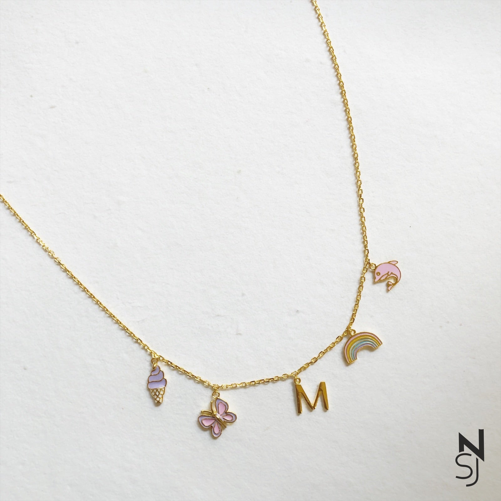 Custom Initial Charm Neckchain