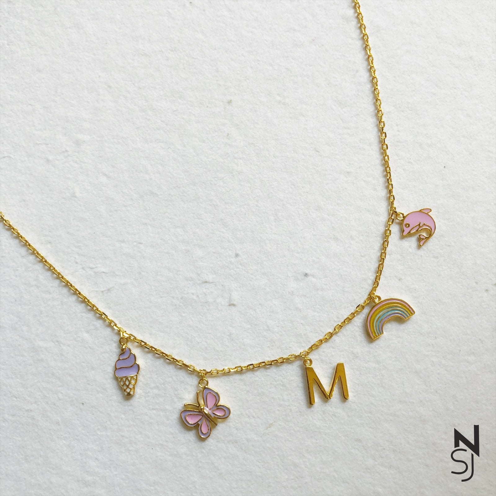 Custom Initial Charm Neckchain